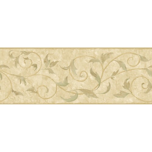 Inspired By Color 9in Brown Prepasted Wallpaper Border at