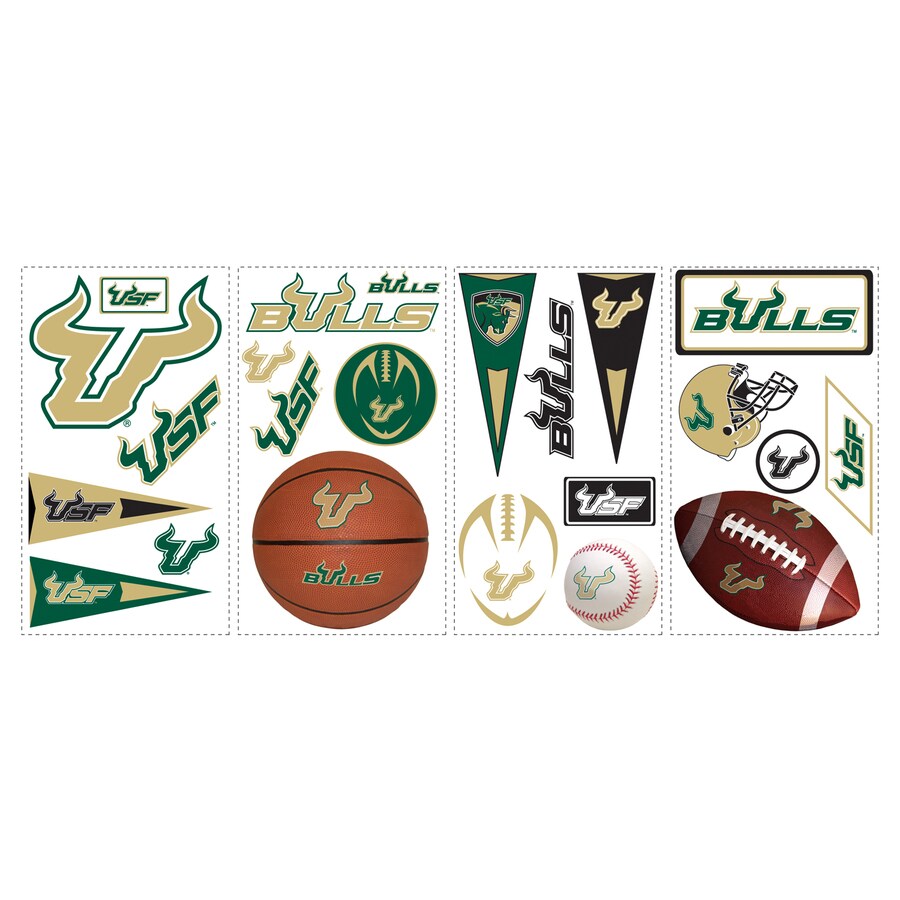RoomMates RMK1115SCS University of South Florida Peel & Stick Wall Decals 