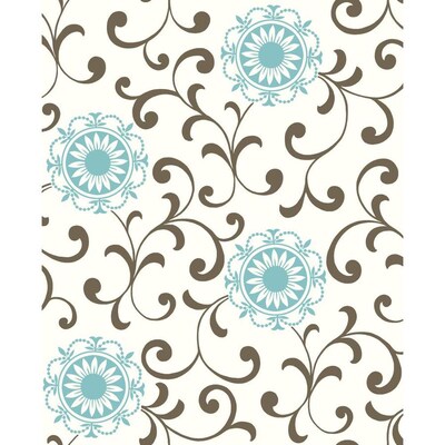 Brown And Turquoise Wallpaper