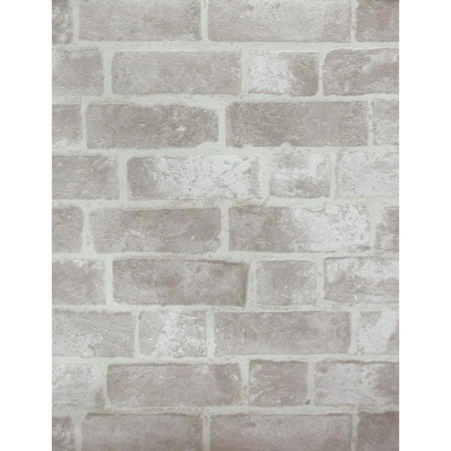 York Wallcoverings Modern Rustic Gray Brick Cement Off White York Wallcoverings Modern Rustic Gray Brick Cement Off White Stone
