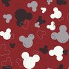 York Wallcoverings Disney Kids Red Background Paper Geometric Wallpaper