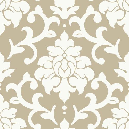 RoomMates 28.2-sq ft Gold Vinyl Damask Self-Adhesive Peel and Stick