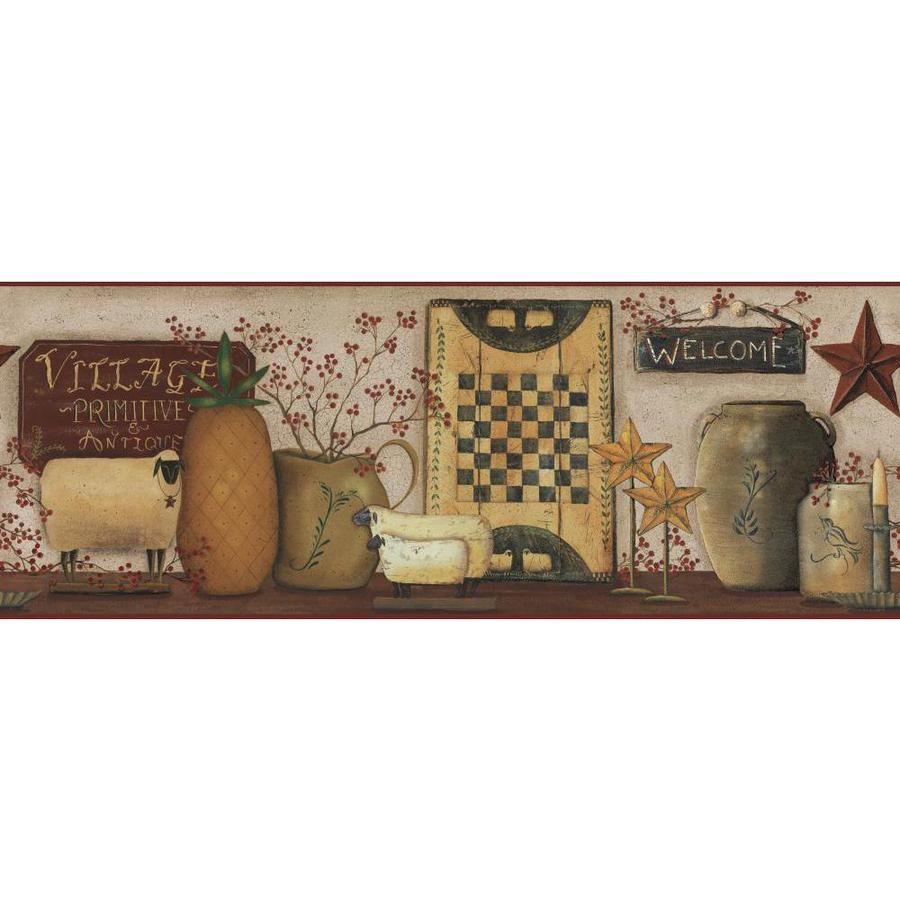Inspired By Color CB5509BD 9-in Multicolor Prepasted Wallpaper Border