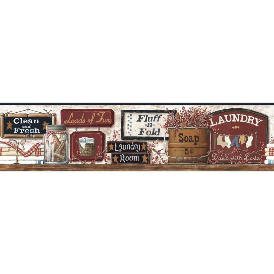 Inspired By Color CB5512BD 9-in Multicolor Prepasted Wallpaper Border