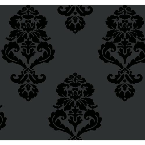 York Wallcoverings Inspired by Color Black and White Book 60.75-sq ft