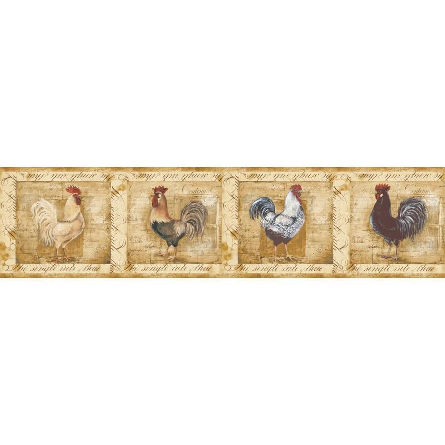 Inspired By Color CY3267BD 6-in Gold Prepasted Wallpaper Border