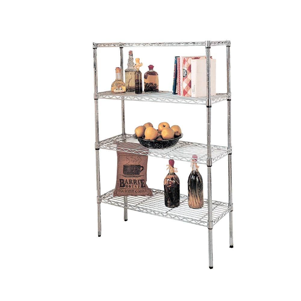 Shelving By DesignÂ® Four Shelf Chrome Rack at Lowes.com