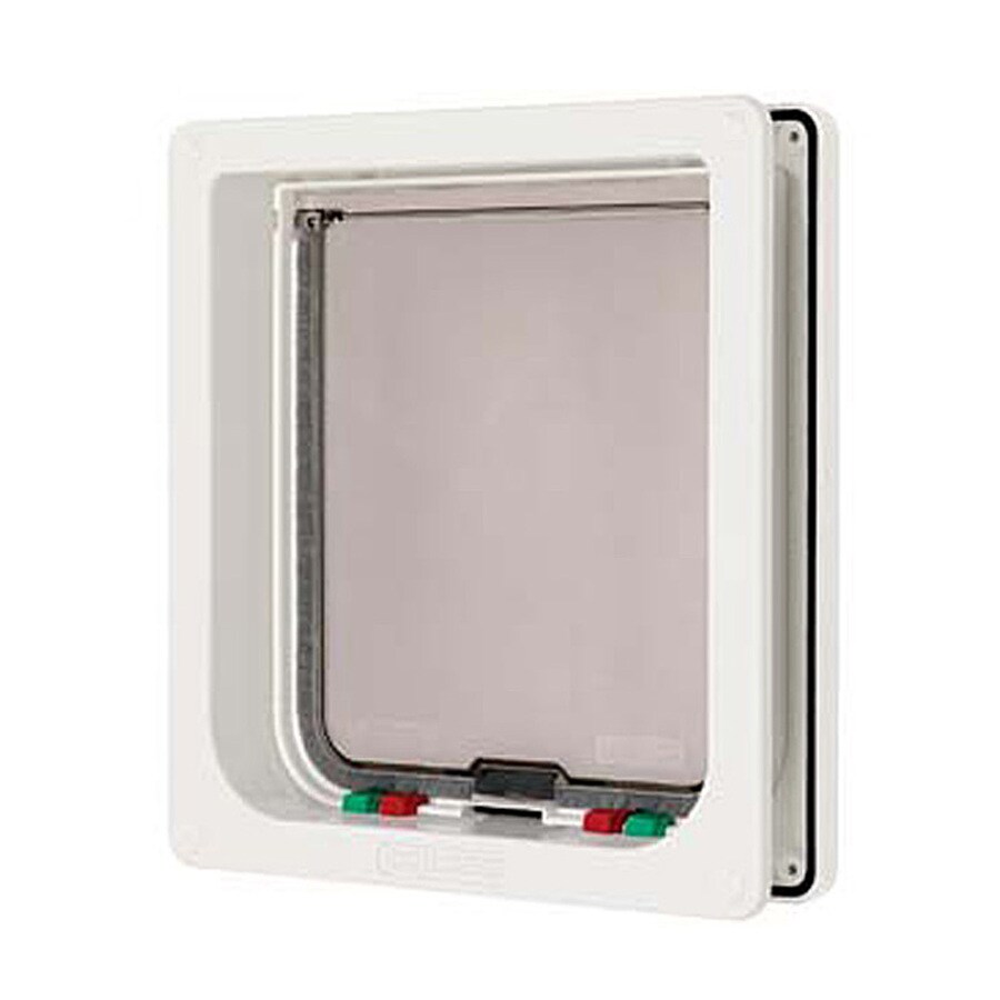 Dog Mate Small White Plastic Door Or Wall Pet Door Actual 9 In X