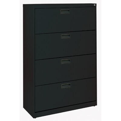 Edsal Black 4 Drawer File Cabinet At Lowes Com