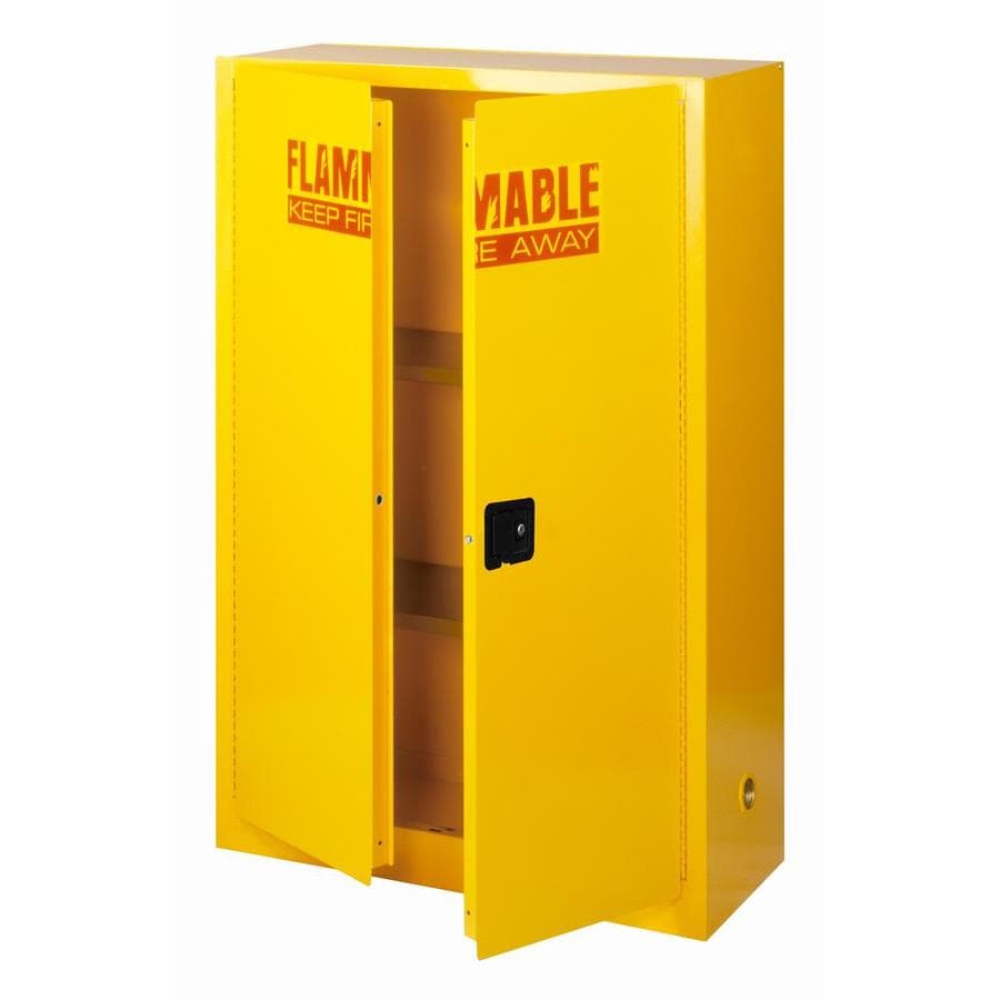 Steel Freestanding Flammable Liquid Safety Double Door Cabinet In