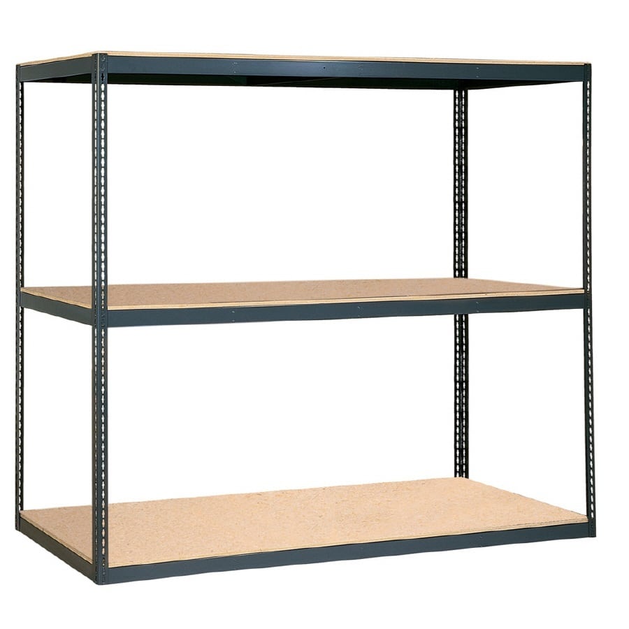 Shop edsal 84in H x 96in W x 48in D 3Shelf Steel Freestanding