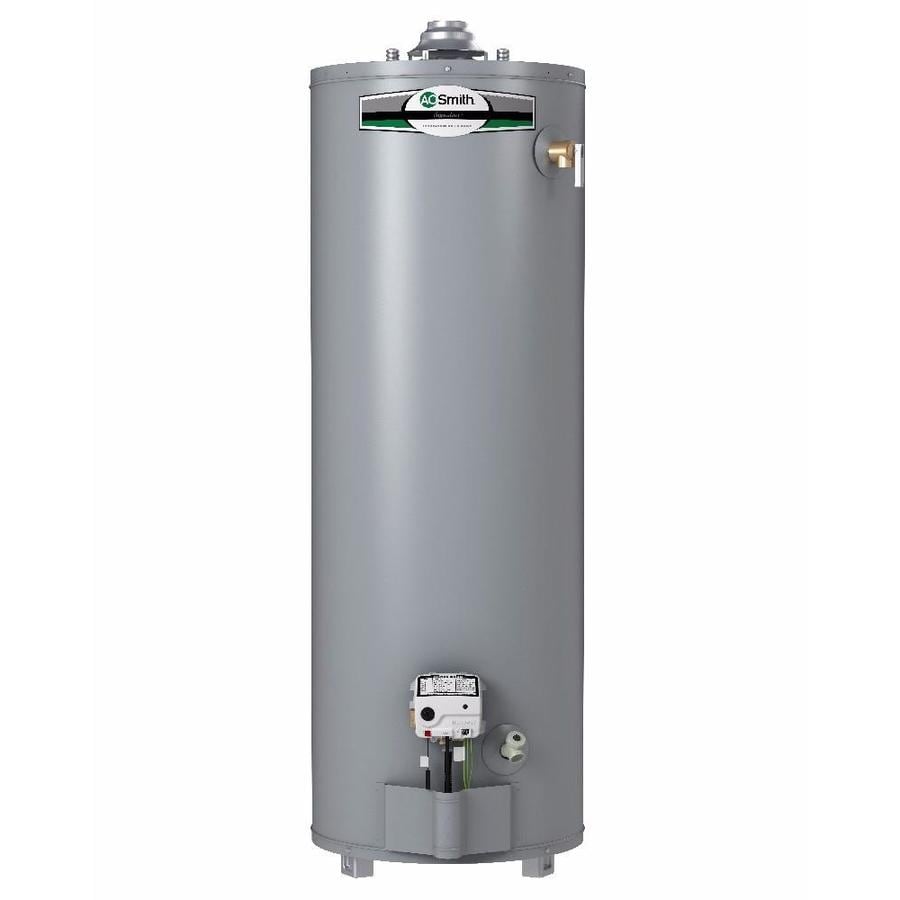 Ao Smith Signature 50 Gallon Tall 6 Year Limited 40000 Btu Natural Gas Water Heater At 7741