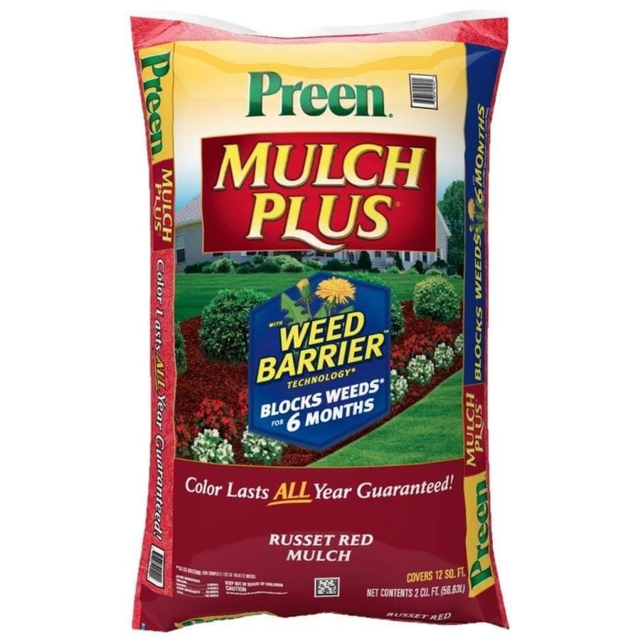 Unbranded NURSERY 2-CU FT RUSSET RED PREEN MULCH