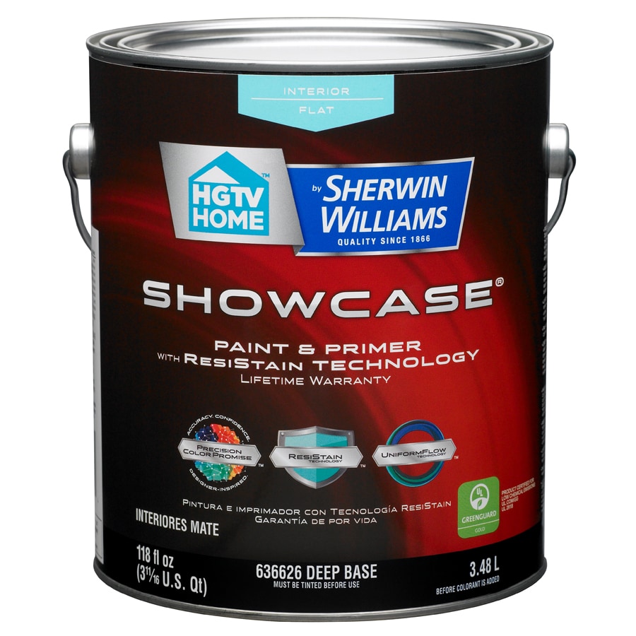 Hgtv Home By Sherwin Williams Showcase Tintable Flat Latex Interior Hgtv Home By Sherwin Williams Showcase Tintable Flat Latex Interior Paint And Primer In One