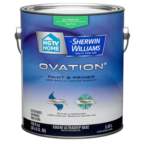 HGTV HOME by Sherwin-Williams Ovation Tintable Satin Latex Exterior ...