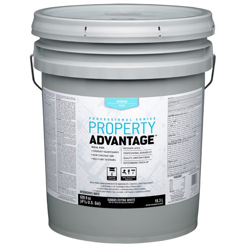 Property Advantage Flat Tintable Interior Paint (5-Gallon) in the ...