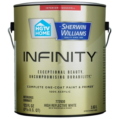 Hgtv home by sherwin williams infinity white eggshell acrylic interior