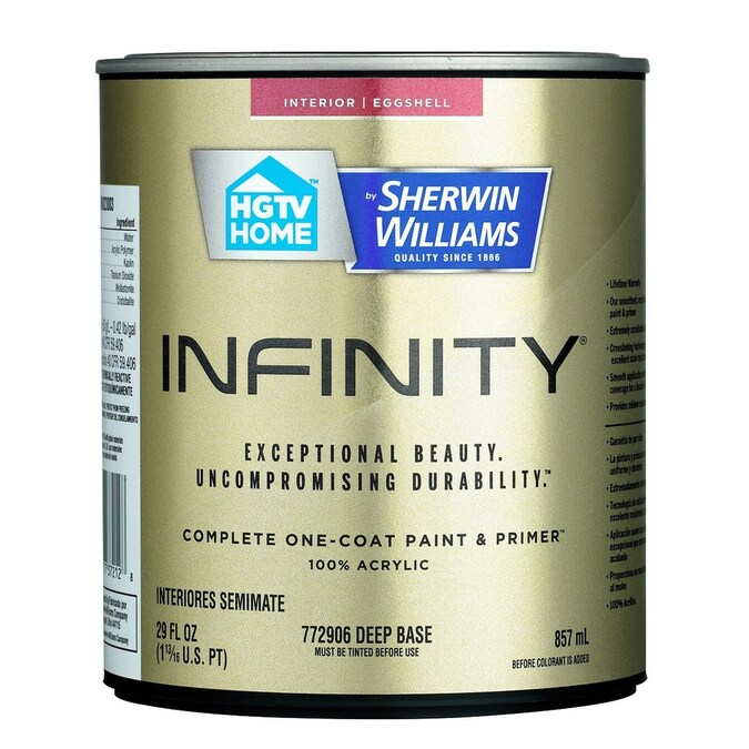 HGTV HOME by SherwinWilliams Infinity Eggshell Tintable