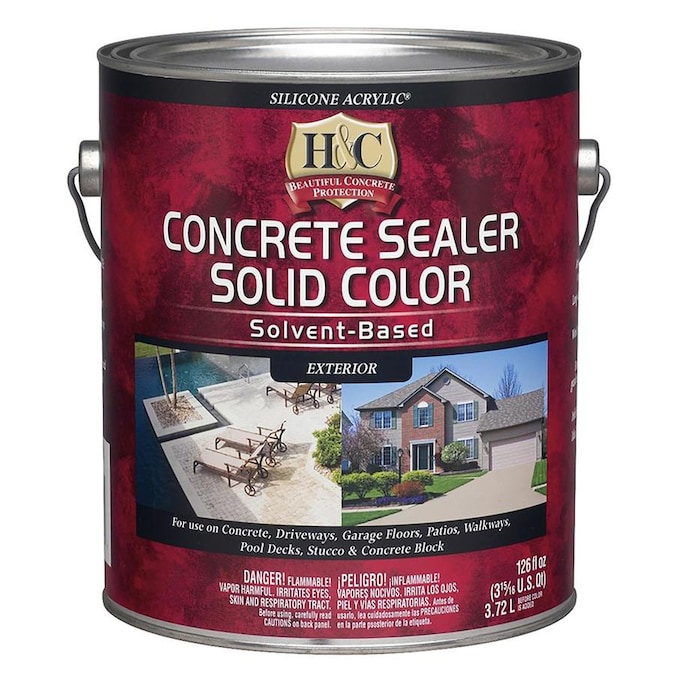 H&C Tintable Solid Concrete Stain (1-Gallon) in the Concrete Stains