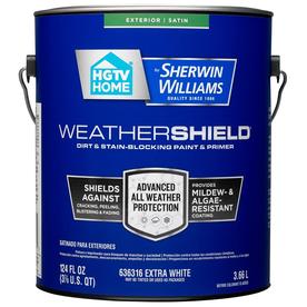 Exterior Paint At Lowes Hgtv Home By Sherwin Williams Weathershield Satin Tintable Latex Exterior Paint Actual Net Contents