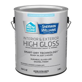 Shop Paints & Primers at Lowes.com - HGTV HOME by Sherwin-Williams Door and Trim Tint Base High-Gloss Latex  Interior