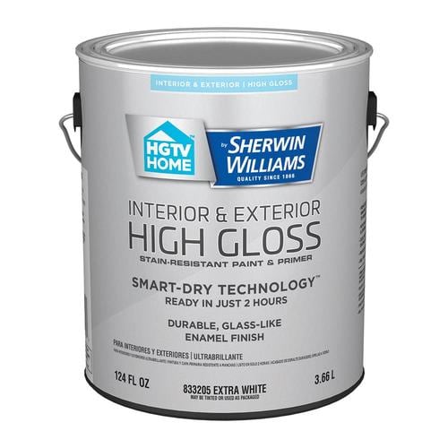 HGTV HOME by SherwinWilliams Extra White WaterBased Door and Trim Paint (1Gallon) in the Door