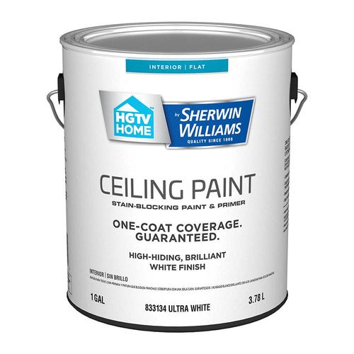 Hgtv Home By Sherwin Williams Ceiling Flat White Paint Actual Net