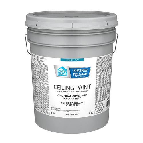Hgtv Home By Sherwin Williams Ceiling Flat White Paint Actual Net