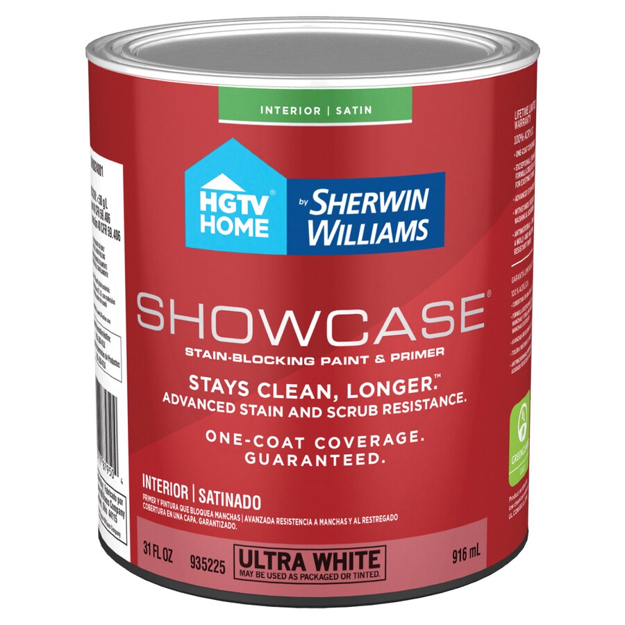 HGTV HOME by Sherwin-Williams Showcase Ultra White Satin Tintable ...