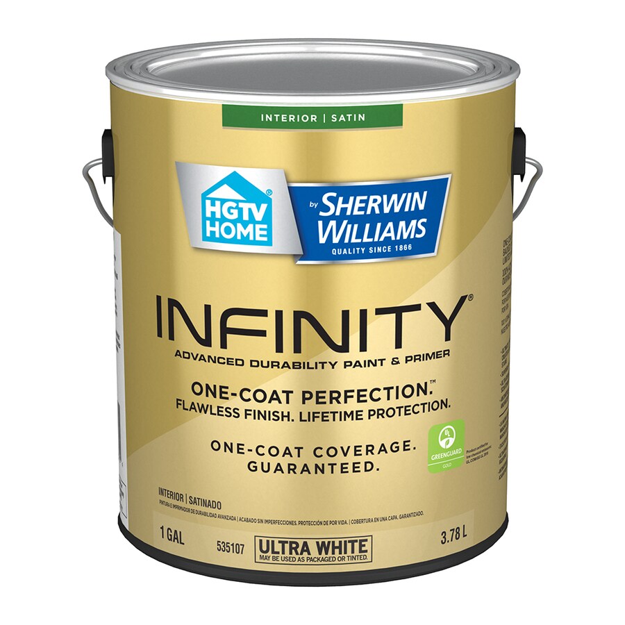 Hgtv Home By Sherwin Williams Infinity Satin Latex Paint Actual Net