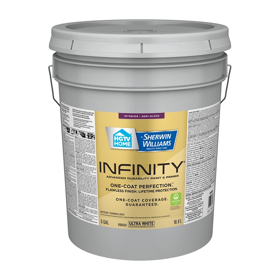 HGTV HOME by Sherwin-Williams Infinity Ultra White/Base A Semi-Gloss ...