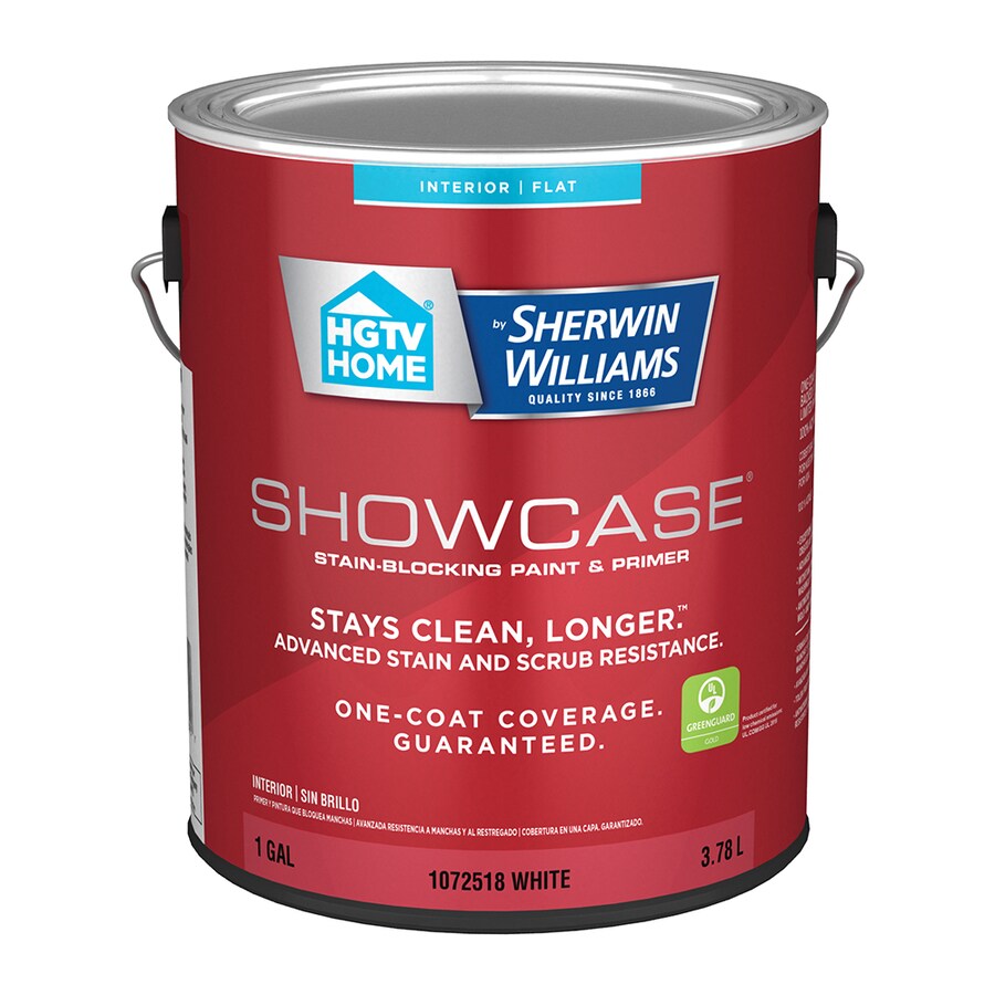 Showcase Flat White Latex Paint Actual Net Contents 128 Fl Oz