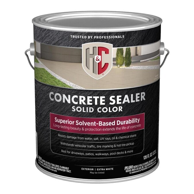 H&C 128-OZ H+C SOLID SEALER WHITE BS in the Concrete Stains & Sealers
