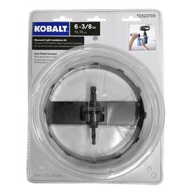 Kobalt 6-3/8-in Carbide-grit Arbored Recessed Lighting Hole Saw