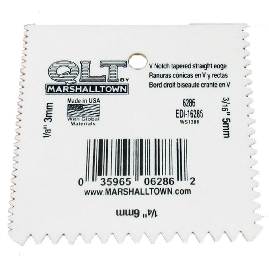 QLT by Marshalltown 6286-L QLT PLASTIC NOTCH SPREADER V