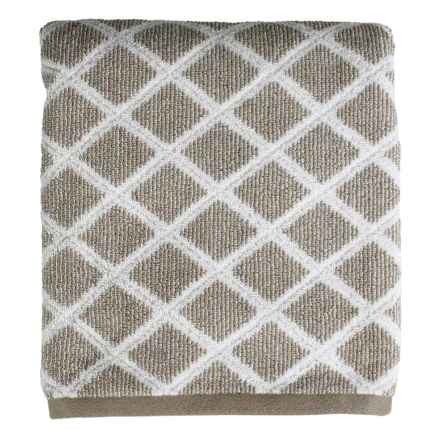 Saturday Knight Limited Davidson 12.0-in x 9.0-in taupe Cotton Bath towel