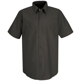 Red Kap Mens Short Sleeve Industrial Work Shirt