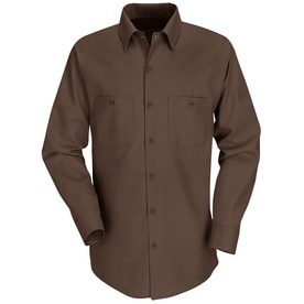 Red Kap Mens Long Sleeve Industrial Work Shirt