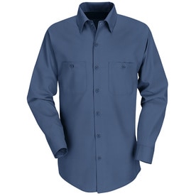 Red Kap Mens Long Sleeve Industrial Work Shirt
