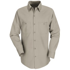 Red Kap Mens Long Sleeve Industrial Work Shirt