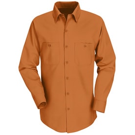 Red Kap Mens Long Sleeve Industrial Work Shirt