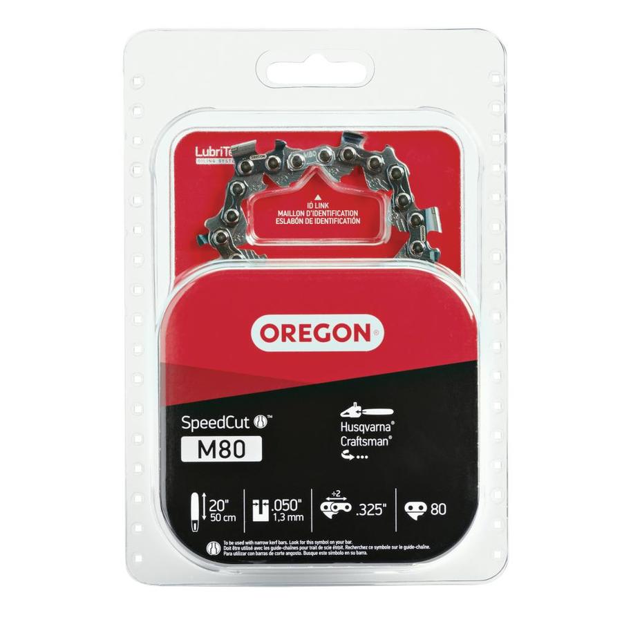 How do you replace a chain on an Oregon chainsaw?