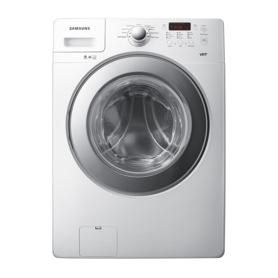 Samsung 3-cu ft High Efficiency Stackable Front-Load Washer (White ...