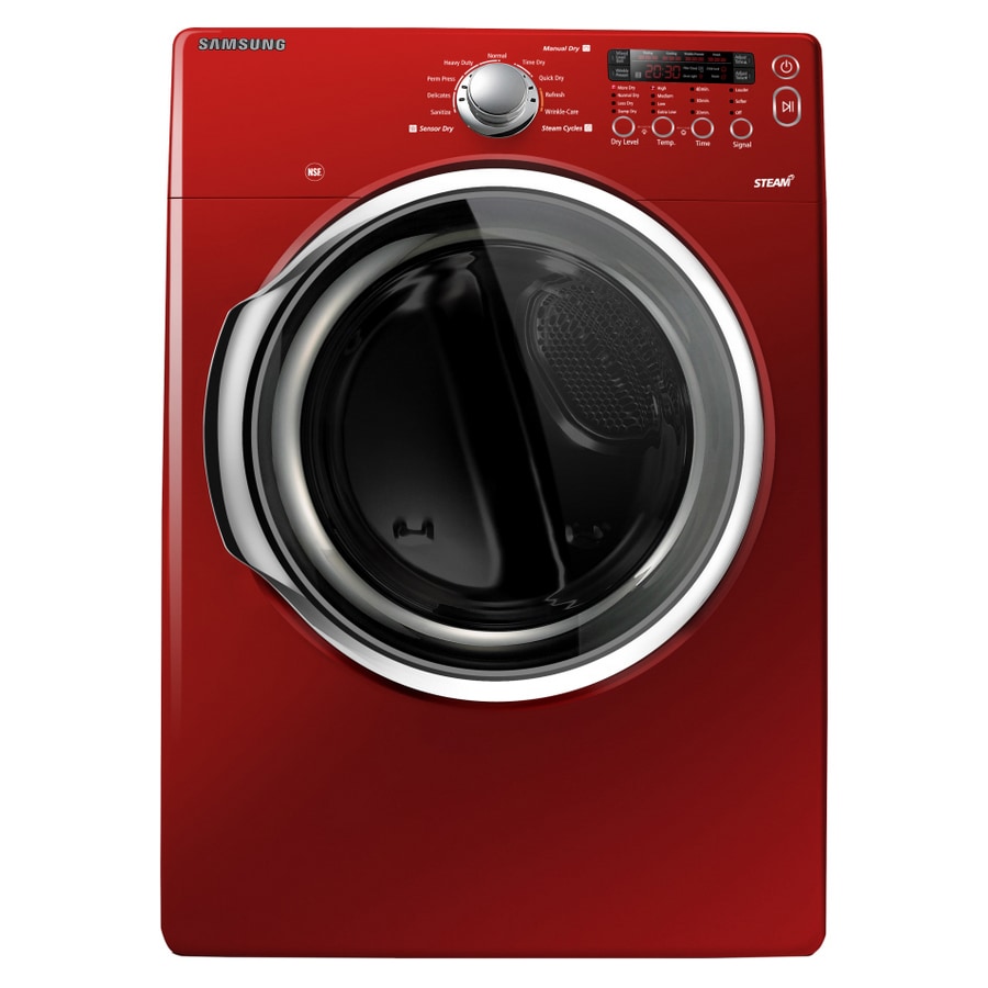 Samsung 7.3cu ft Stackable Gas Dryer (Red) at