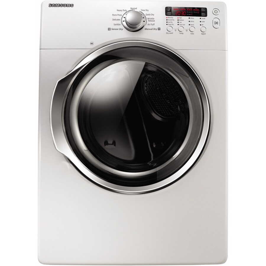 Samsung DV330AEW Stackable Electric Dryer (White)
