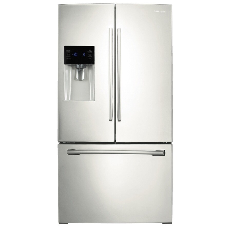 Samsung 24 6 cu Ft French Door Refrigerator With Ice Maker White 