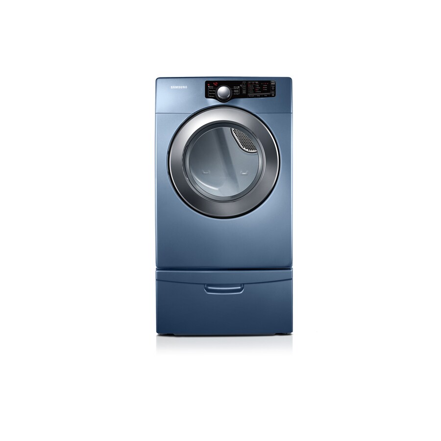 Samsung SAWADREBL23 Side-by-Side on Pedestals Washer & Dryer Set with Front  Load Washer and Electric Dryer in Blue