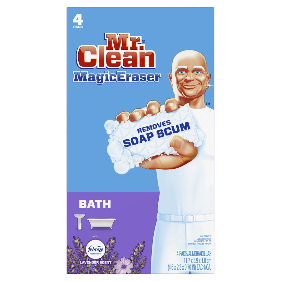 Mr. Clean Bath 4-Pack Polymer Foam Sponge in the Sponges & Scouring ...