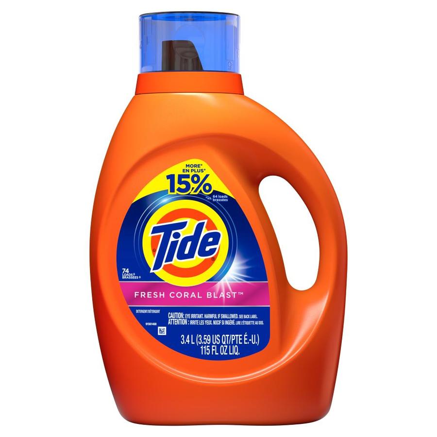 Tide Liquid Detergent, 2X HE FCB 115oz Bonus at Lowes.com