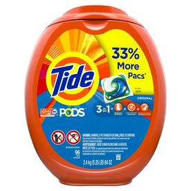 Tide Pods Liquid Laundry Detergent Pacs, Original, 96